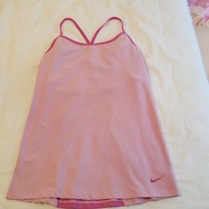 Nike pink dri fit top